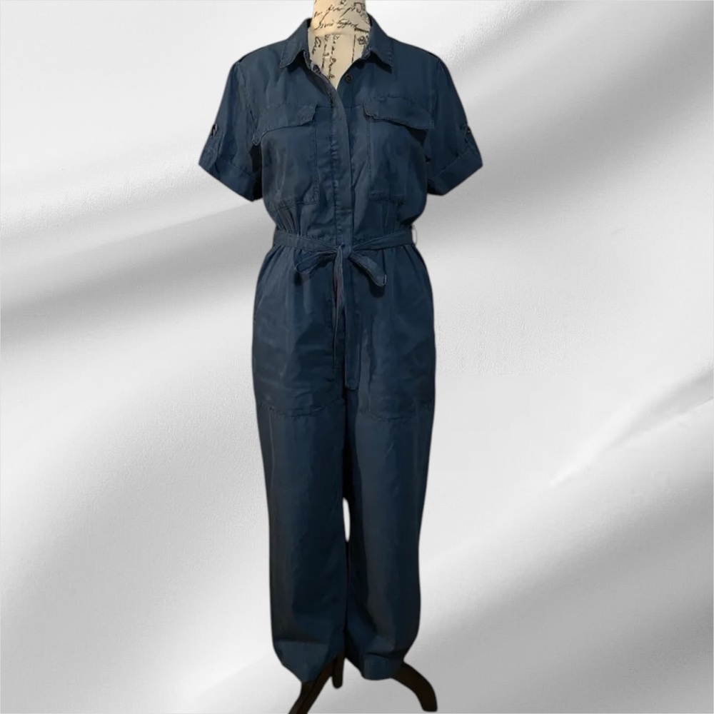 Velvet Heart Denim Blue Jumpsuit - Picture 7 of 8